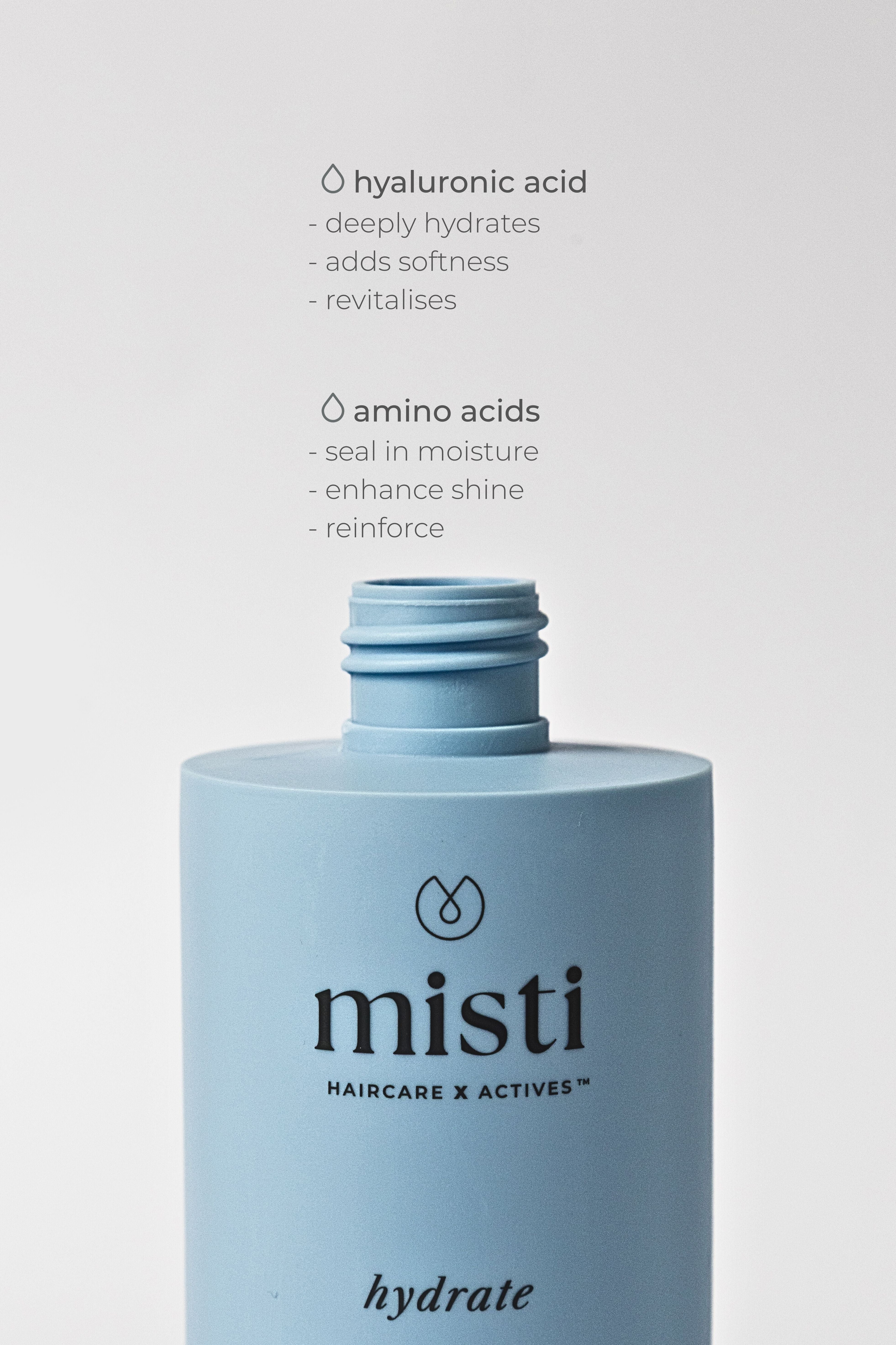MOISTURISING SHAMPOO & CONDITIONER SET – Misti Haircare x Actives